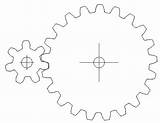 Gear Gears Simple Compound Drawing Ratios Two Mechanical Ratio Working Getdrawings sketch template