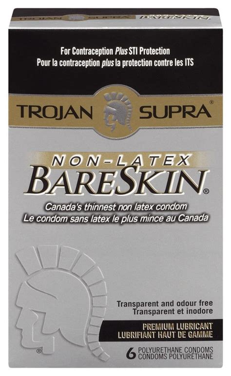 new trojan bareskin supra ultra thin condoms lubricated non latex 6 pack ebay