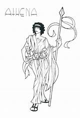 Coloring Pages Mythology Greek Getdrawings Goddess sketch template