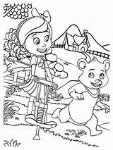 Goldie Bear Coloring Fairy sketch template