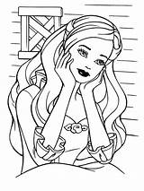 Colorat Desene Imagini Printesa Barbie Planse Fisa sketch template