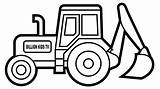Digger Excavator Tractor Backhoe Sheets Tonka Malvorlagen Vorlagen Bagger Templates sketch template