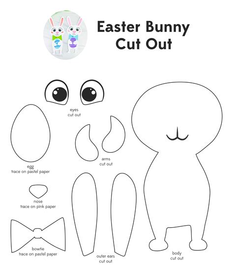 images  printable easter bunny pattern easter bunny pattern