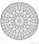 Mandala Adults Coloring Pages Printable Everfreecoloring sketch template