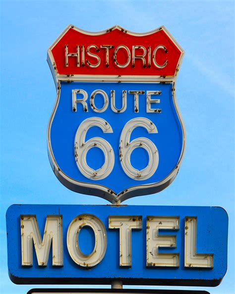 route  motel sign photograph   albright