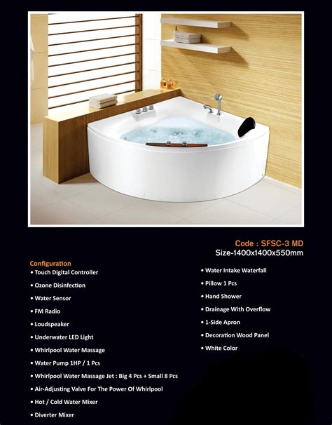 product massage bathtub