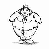 Fat Coloring Pages Albert sketch template