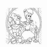 Sisters Cinderella Step Coloring Surfnetkids Pages sketch template