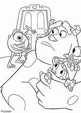 Mike Coloring Boo Pages Wazowski Color Sulley Inc Monsters Print Monster Hellokids Sheets Para Colorear Dibujos Disney sketch template