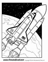 Shuttle Spaceship Moving Getcolorings Timvandevall sketch template