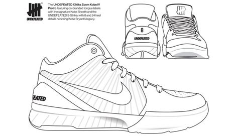 kobe shoe coloring coloring pages
