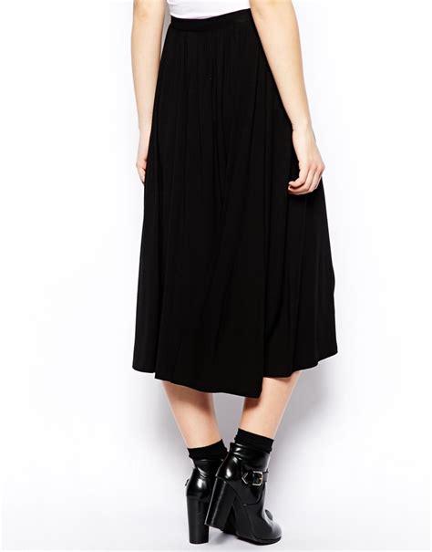 asos tall full midi skirt  asos lookastic