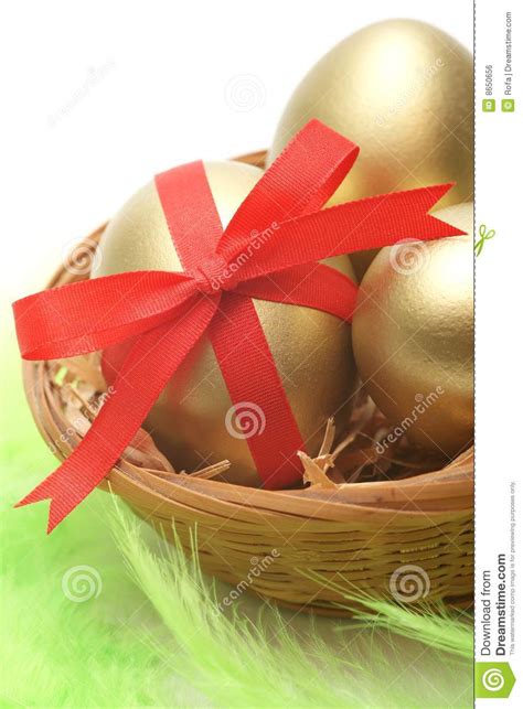 golden easter stock photo image  holiday color decorations