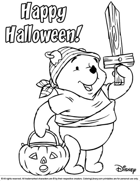 halloween disney coloring page  print coloring library