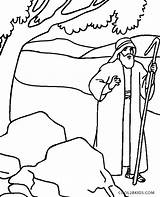 Moses Coloring Pages Printable Kids Bible Preschoolers Cool2bkids Sheets Choose Board sketch template