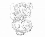 Shenron Dragon Coloring Pages Printable Another sketch template