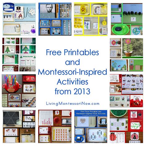 montessori monday  printables  montessori inspired activities
