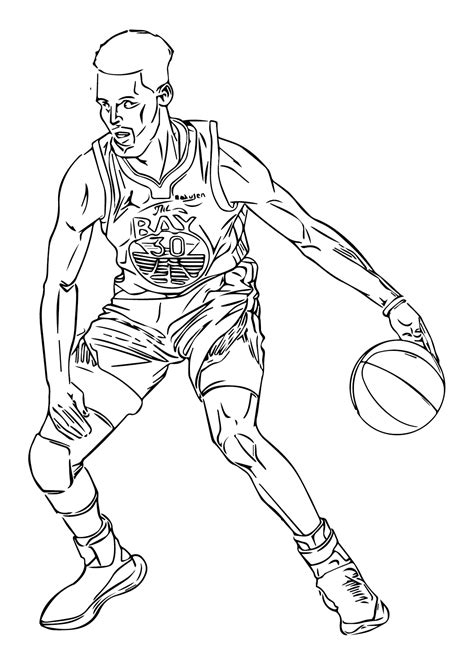 stephen curry coloring pages coloring pages  kids  adults