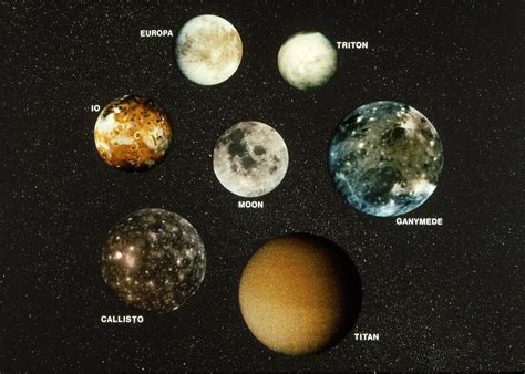 large moons  largest moons   solar system  show flickr