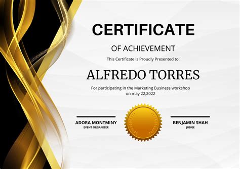 certificate  achievement template brown  pr vrogueco