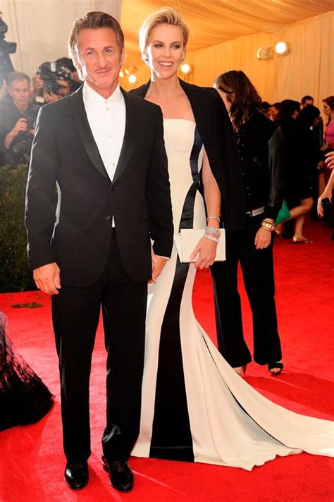 charlize theron and sean penn at the met gala 2014lainey