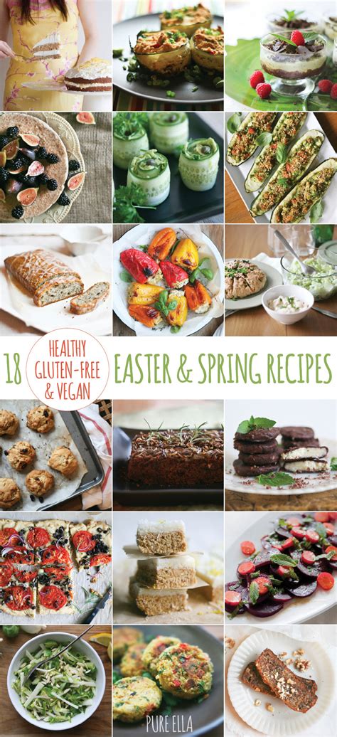 18 healthy gluten free and vegan easter and spring recipes pure ella