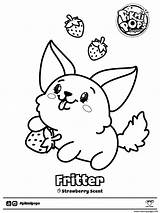 Coloring Pages Pikmi Fennec Foxs Fritter Pops Printable Book Pdf sketch template