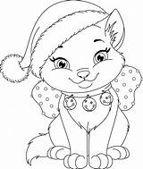 Christmas Coloring Pages Animal Animals Getcolorings sketch template