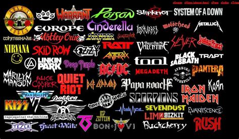 Hard Rock Band Logos Gallery