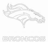 Broncos Denver Coloring Logo Pages Getdrawings Getcolorings Drawing Color sketch template