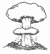 Bomb Mushroom Cloud Drawing Atomic Clipart Nuclear Line Explosion Draw Era Atom Cliparts Clip Drawings Simple Clipground Getdrawings Paintingvalley Library sketch template