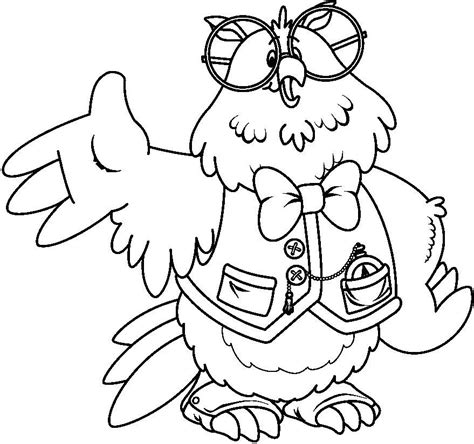 wise owl desenho professora colorir  desenhos