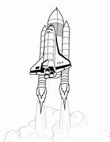 Shuttle Liftoff Rakete Skyrocket Raketen Weltall Endeavour Landing Malvorlage Ausmalbild Coole Clker Takeoff Pngfind Dlf sketch template