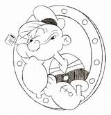 Popeye Coloring Pages Print Sailor Cartoon Man Spinach Pencil Getcolorings Drawing Getdrawings sketch template
