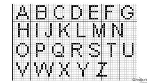 printable filet crochet alphabet