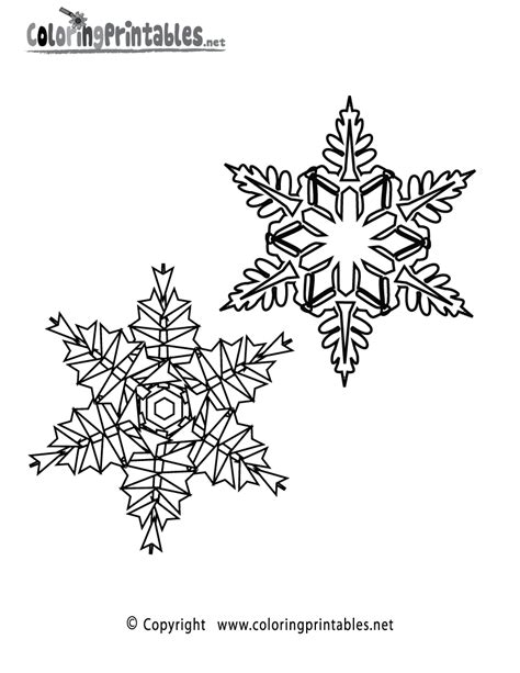 snowflakes coloring page   seasonal coloring printable
