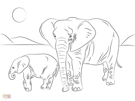 african elephant coloring page homecolor homecolor