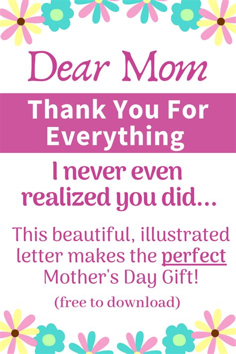 the perfect mother s day t idea for any mom this heartfelt letter