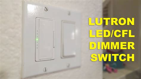 lutron led cfl dimmer switch install youtube