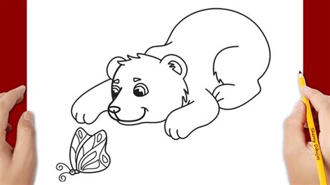 como dibujar  oso bebe youtube