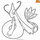 Pokemon Milotic Supercolored Seel sketch template