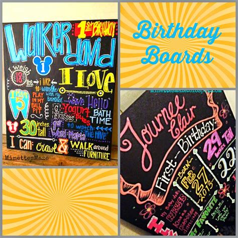 minettesmaze birthday board