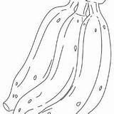 Banana Bunch Coloring Pages Outline Netart sketch template