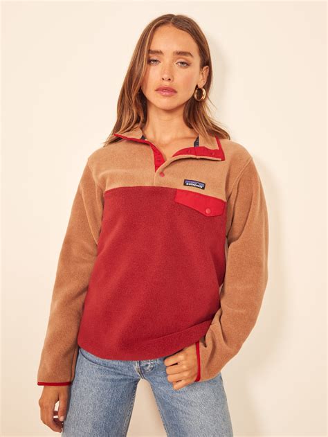 patagonia synchilla snap  pullover reformation