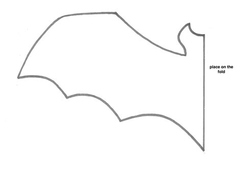 printable bat wing template