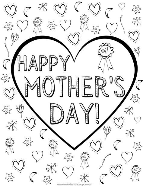 mothers day  kids printable  coloring pages png