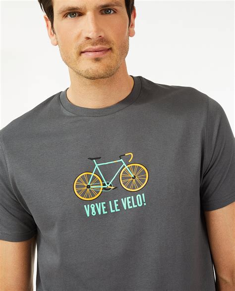 biokatoenen t shirt vive le vélo