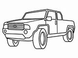 Truck Coloring Pages Pickup sketch template