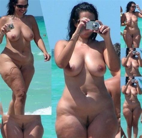 Mature Wide Hips Beach Cumception