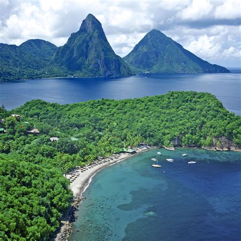 st lucias luxury beach hotels   caribbeans